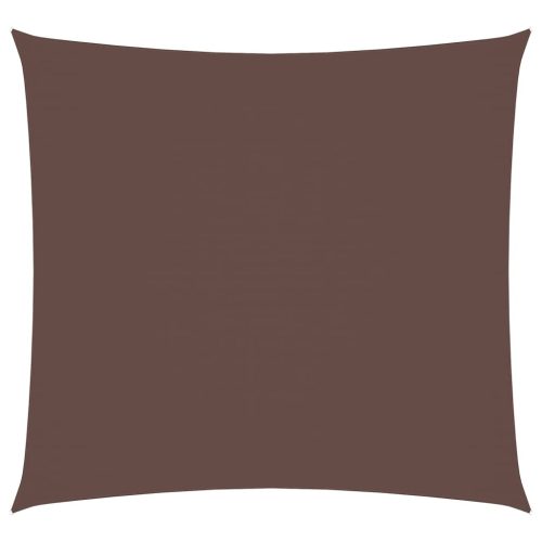  barna négyzet alakú oxford-szövet napvitorla 7 x 7 m