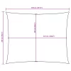  barna téglalap alakú oxford-szövet napvitorla 2,5 x 3,5 m