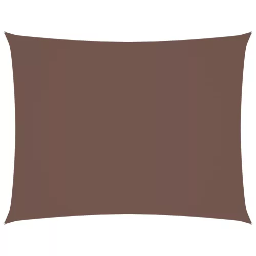  barna téglalap alakú oxford-szövet napvitorla 3,5 x 5 m