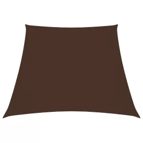  barna trapéz alakú oxford-szövet napvitorla 2/4 x 3 m