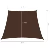  barna trapéz alakú oxford-szövet napvitorla 2/4 x 3 m