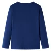 Tengerészkék hosszú ujjú gyerekpóló 104