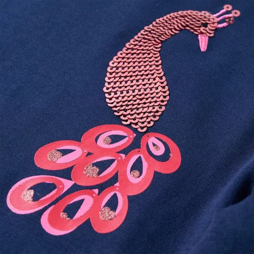 Tengerészkék hosszú ujjú gyerekpóló 104