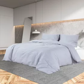  szürke mikroszálas ágyneműhuzat-garnitúra 200 x 200 cm