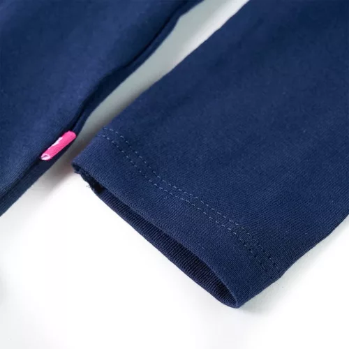 Tengerészkék hosszú ujjú gyerekpóló 128