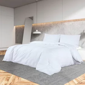  fehér mikroszálas ágyneműhuzat-garnitúra 240 x 220 cm