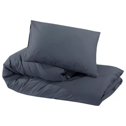  antracitszürke pamut ágyneműhuzat-garnitúra 200 x 200 cm