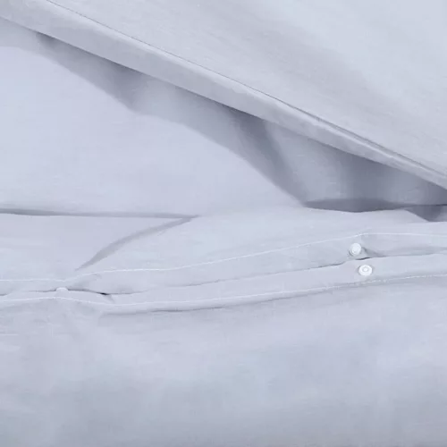  szürke pamut ágyneműhuzat-garnitúra 200 x 200 cm