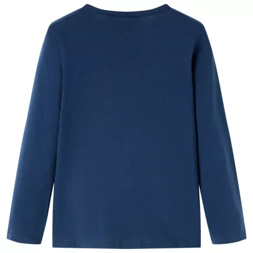 Tengerészkék hosszú ujjú gyerekpóló 104