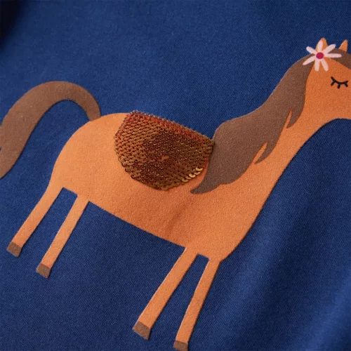 Tengerészkék hosszú ujjú gyerekpóló 116