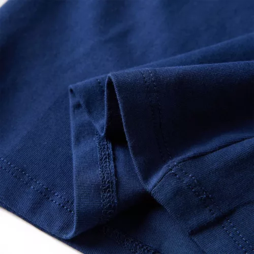 Tengerészkék hosszú ujjú gyerekpóló 128