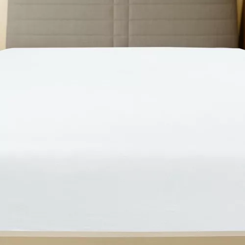  2 db fehér pamutdzsörzé gumis lepedő 100x200 cm