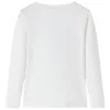 Ekrü színű hosszú ujjú gyerekpóló 104