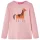 Világos rózsaszín hosszú ujjú gyerekpóló 104