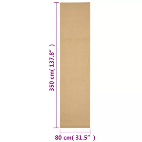  természetes szizálszőnyeg 80x350 cm