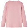 Világos rózsaszín hosszú ujjú gyerekpóló 104