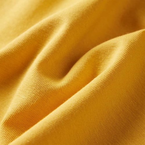 Sötét okker hosszú ujjú gyerekpóló 128