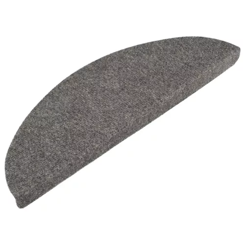  15 db szürke lépcsőszőnyeg 56x17x3 cm