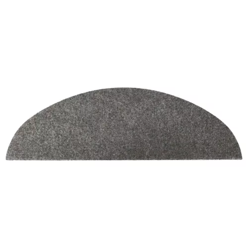  15 db szürke lépcsőszőnyeg 56x17x3 cm
