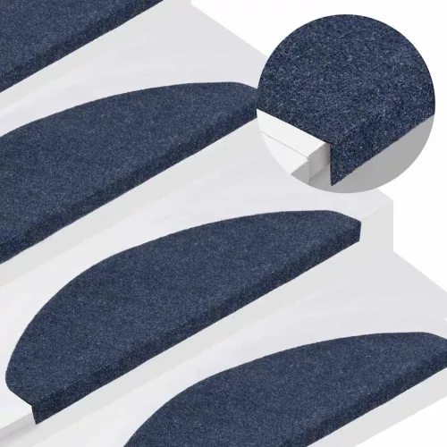  15 db kék öntapadó lépcsőszőnyeg 65x22,5x3,5 cm