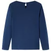 Tengerészkék hosszú ujjú gyerekpóló 128
