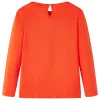 Sötét narancssárga hosszú ujjú gyerekpóló 128