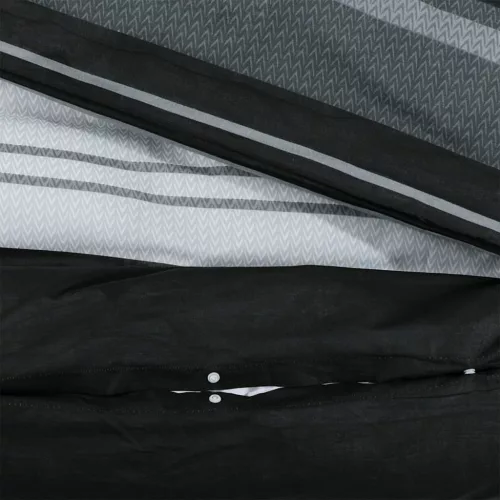  fekete és fehér ágyneműhuzat-garnitúra 260x220 cm pamut