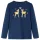 Tengerészkék hosszú ujjú gyerekpóló 116