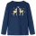 Tengerészkék hosszú ujjú gyerekpóló 128