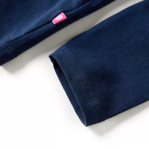 Tengerészkék hosszú ujjú gyerekpóló 128