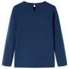 Tengerészkék hosszú ujjú gyerekpóló 140