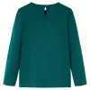 Sötétzöld hosszú ujjú gyerekpóló 92