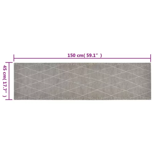  mosható rombuszmintás bársony konyhaszőnyeg 45x150 cm