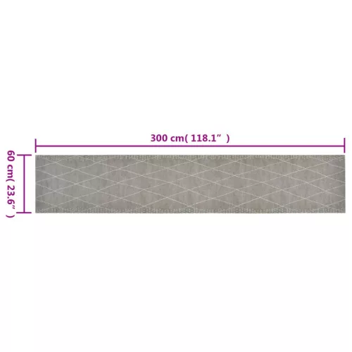  mosható rombuszmintás bársony konyhaszőnyeg 60x300 cm