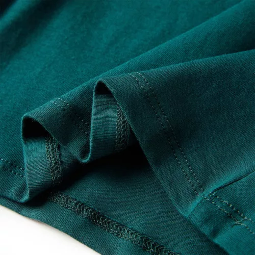 Sötétzöld hosszú ujjú gyerekpóló 128