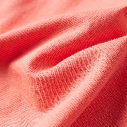 Korall színű fodros ujjú póló 104