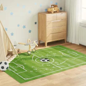    zöld mosható csúszásgátló futballpálya gyerekszőnyeg 160x230 cm