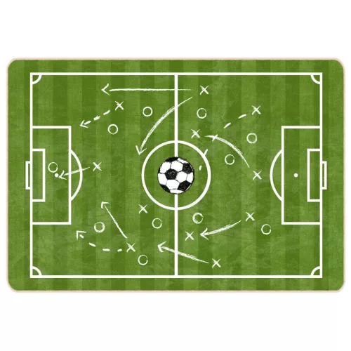  zöld mosható csúszásgátló futballpálya gyerekszőnyeg 160x230 cm