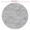  antracitszürke mosható csúszásgátló szőnyeg Ø 200 cm