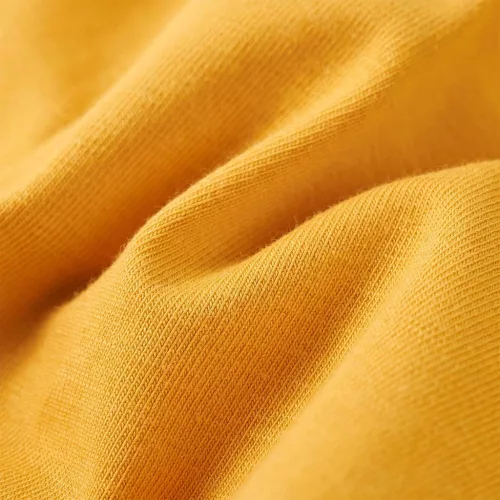 Sötét okker hosszú ujjú gyerekpóló 116