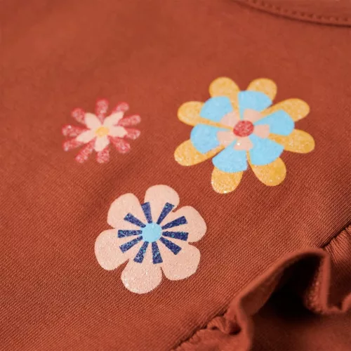 Konyak színű hosszú ujjú gyerekpóló 104