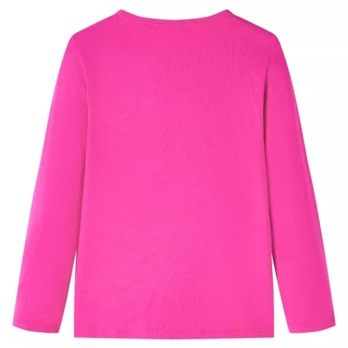 Gyerek hosszú ujjú póló Sötét rózsaszín 128