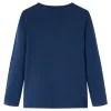 Tengerészkék hosszú ujjú gyerekpóló 128