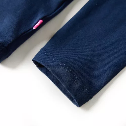 Tengerészkék hosszú ujjú gyerekpóló 128