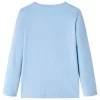 Világoskék hosszú ujjú gyerekpóló 104