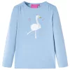Világoskék hosszú ujjú gyerekpóló 116