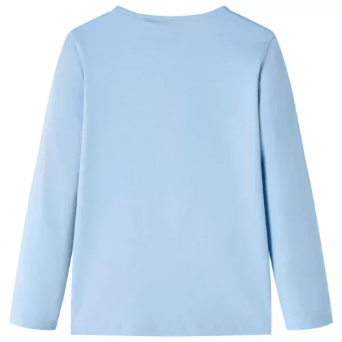 Világoskék hosszú ujjú gyerekpóló 116