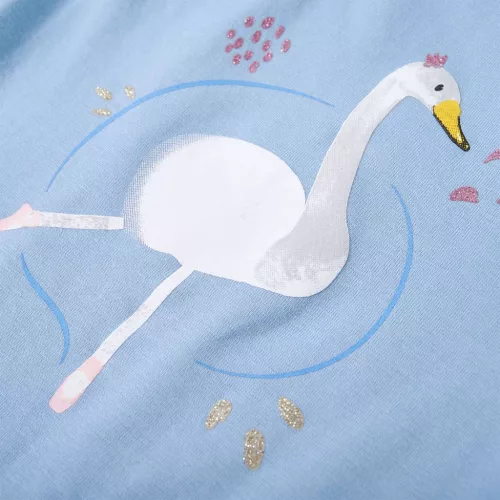 Világoskék hosszú ujjú gyerekpóló 116