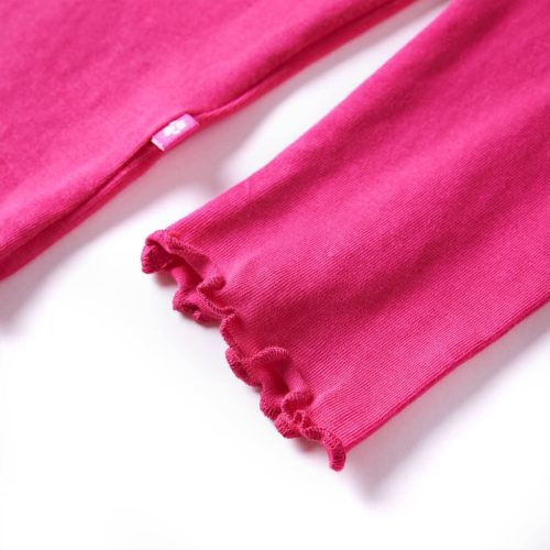 Élénk rózsaszín hosszú ujjú gyerekpóló 116