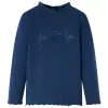 Tengerészkék hosszú ujjú gyerekpóló 104